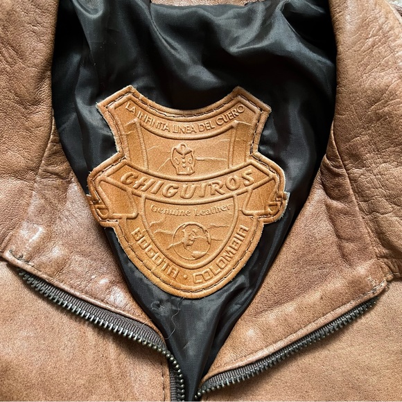 Vintage Brown Leather Matching Set - Picture 9 of 13